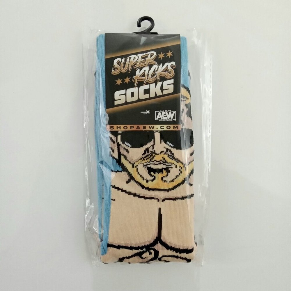AEW All Elite Crate Exclusive Super Kicks Socks Orange Cassidy Pro Wrestling